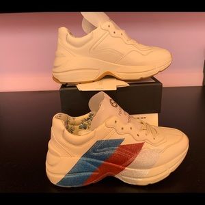 GUCCI Apollo Mystic White Rhyton Low Top Sneakers